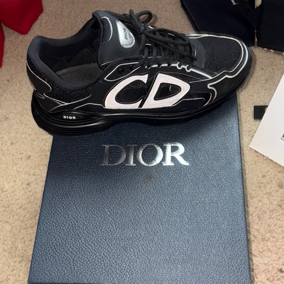 Dior Men's Black Sneakers - Picture 6 of 8